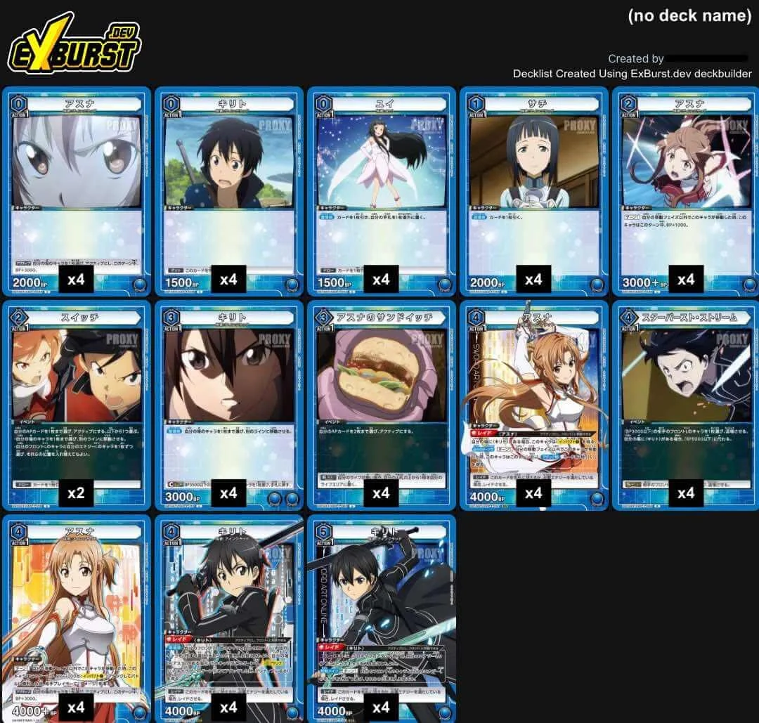UNION ARENA: Sword Art Online Starter Deck Upgrade Guide — Joseph
